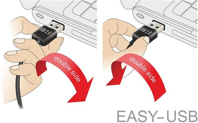 DeLOCK USB2.0 A 90 °> Micro-B 5m