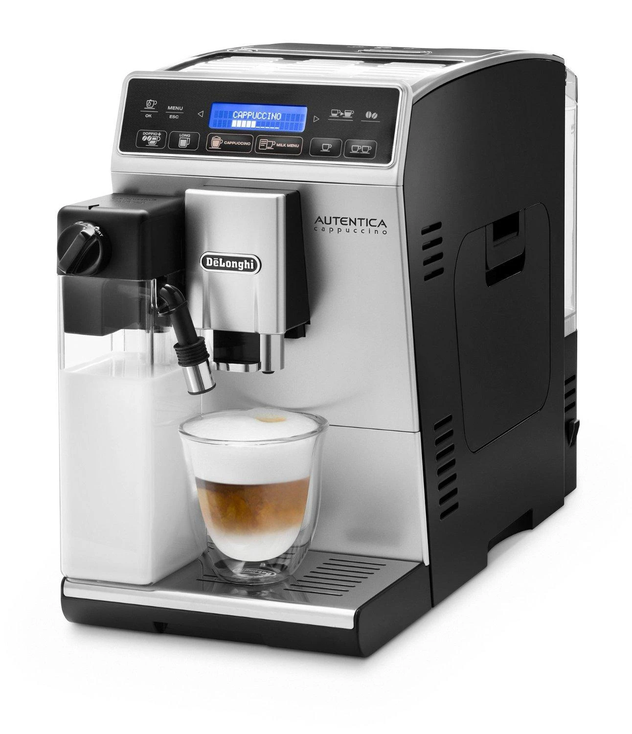 Kavos aparatas Delonghi ETAM 29.660.SB Slėgis 15 bar, Su pieno plakikliu, Automatinis, 1450 W, Sidabrinis