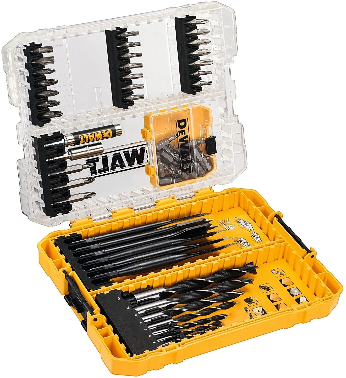 Dewalt grąžtų ir sukimo antgalių rinkinys 57 vnt. DT70758