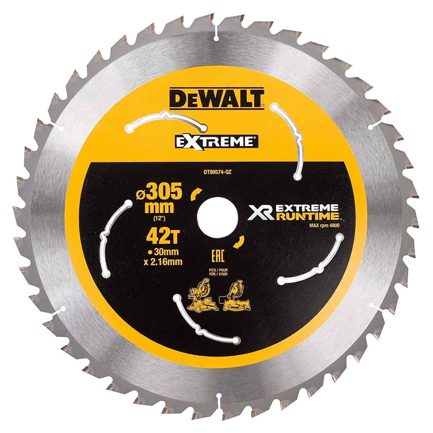 Pjovimo diskas medienai DeWalt DT99574-QZ; 305 mm