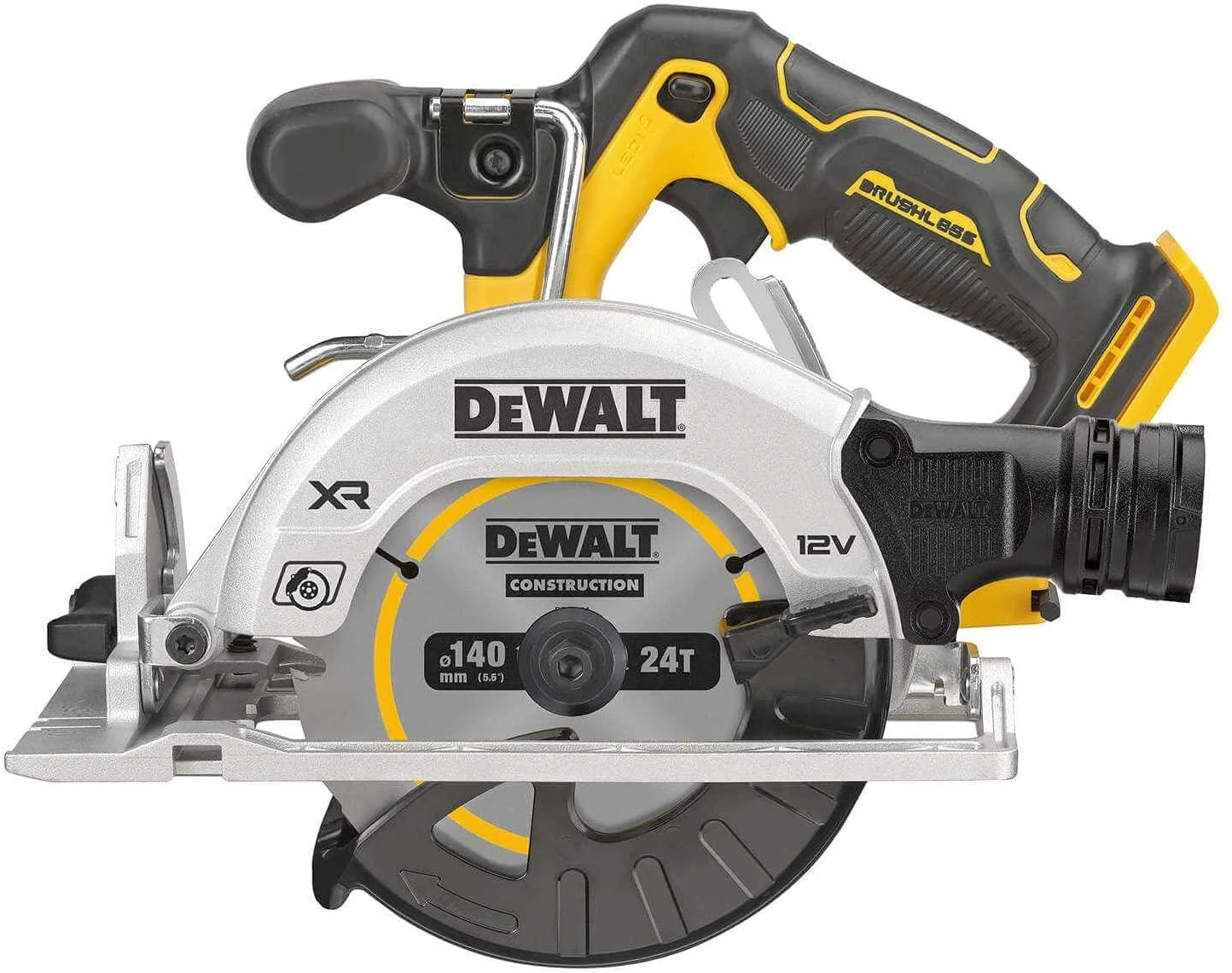 DEWALT diskinis pjūklas 12V 140mm TSTAK DCS512NT