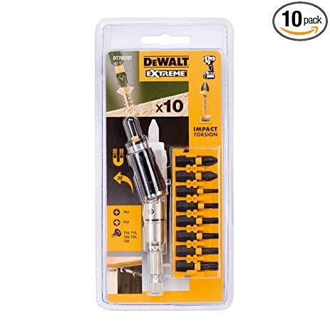 Sukimo antgalių rinkinys IR TorsionA 10 vnt., DeWalt