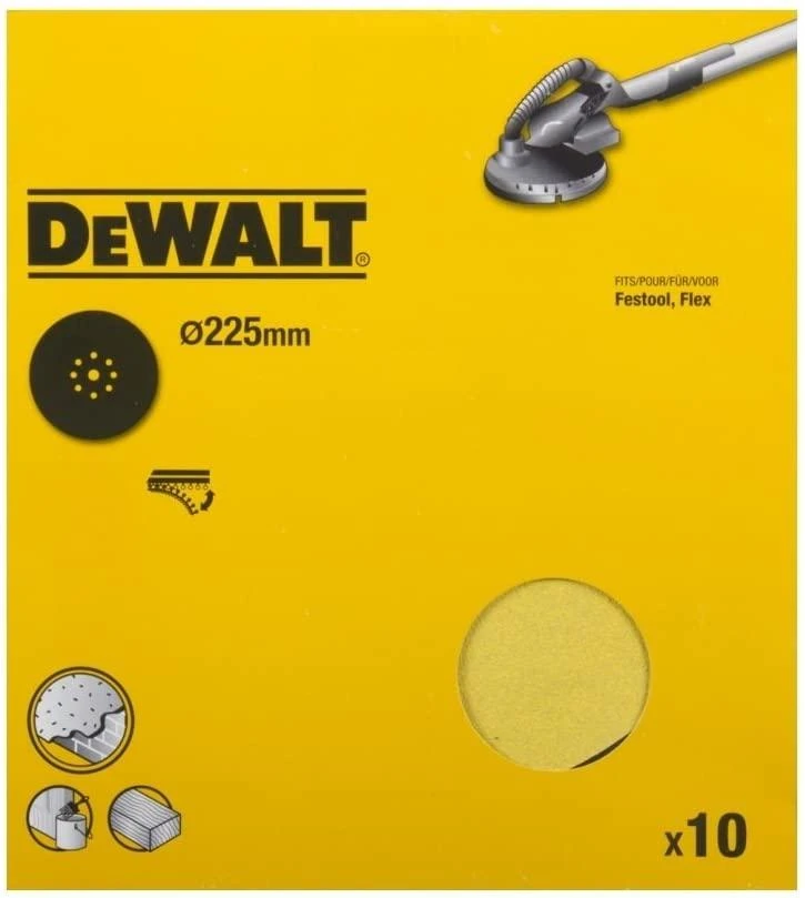 DEWALT KRĄŻEK 225mm P80