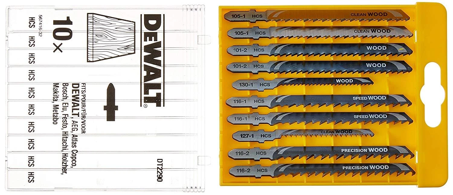 Pjūkleliai siaurapjūkliui DeWalt DT2290; 10 vnt.