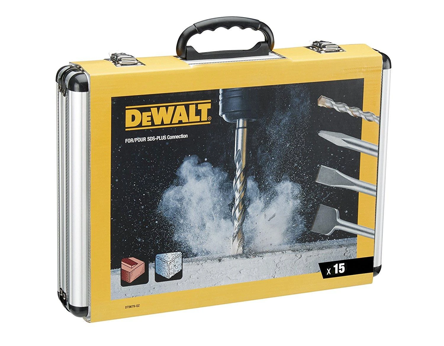 DEWALT DT9679-QZ SDS plus - Grąžtų ir kaltų rinkinys 15vnt