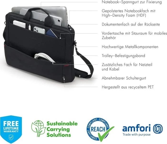 DICOTA Eco Slim Case Plus BASE 13-15,6"