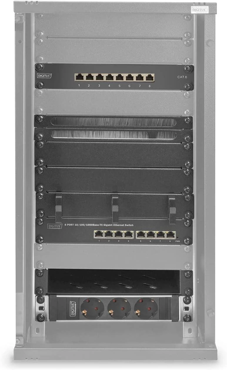 DIGITUS Netzwerk-Set 254 mm (10)-12HE, 312x300mm (B x T)