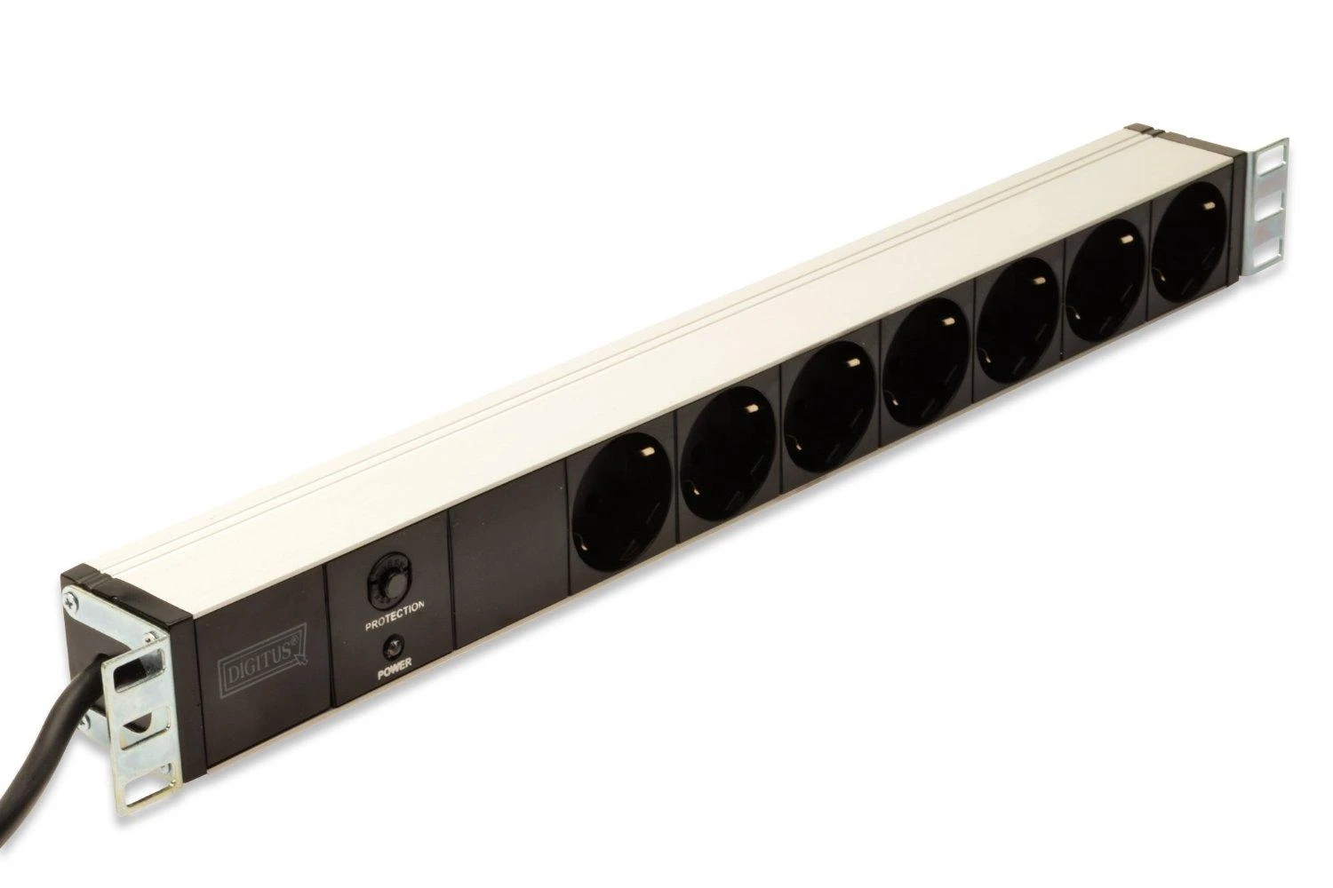Assmann Electronic DIGITUS 19inch Outlet stripe 7x su ir apsauga nuo perkrovos juodas