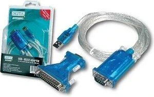 Assmann Electronic Assmann elektroninis DIGITUS keitiklis USB1.1 į serijinį įsk. USB A/M USB A/F laidas 80cm