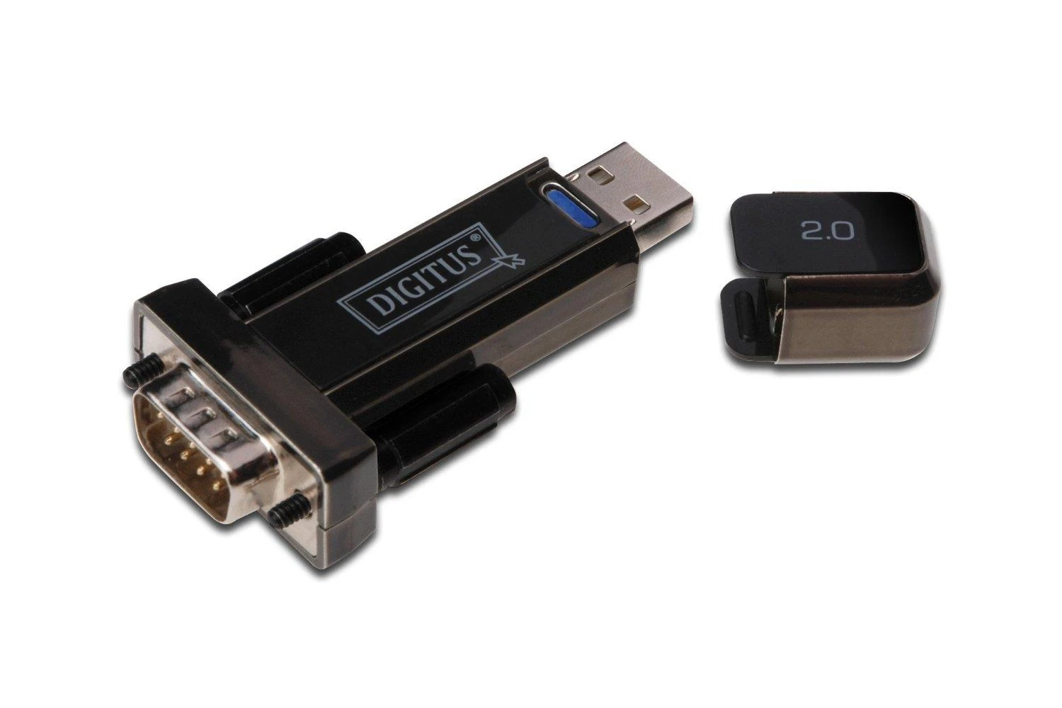 Assmann Electronic Assmann elektroninis DIGITUS 40x keitiklis USB2.0 į serijinį RS232 įsk. USB laidas 80cm juodas FTDI/FT323RL Chipset