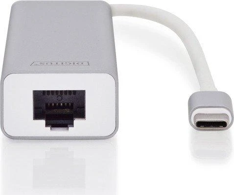 Assmann Electronic DIGITUS 3 Port USB 3.0 Type C Hub su Gigabit Ethernet 3xUSB A/F 1xUSB C/M 1xRJ45 LAN Palaiko Windows ir Mac OS