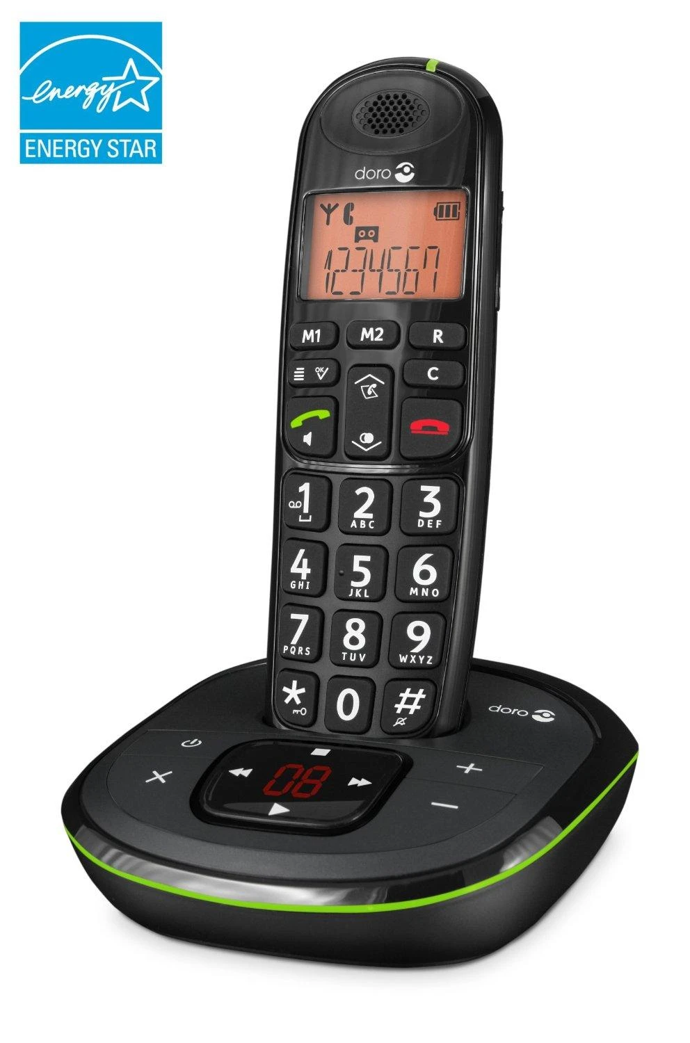 Išmanusis telefonas Doro PhoneEasy 105wr Duo juodas
