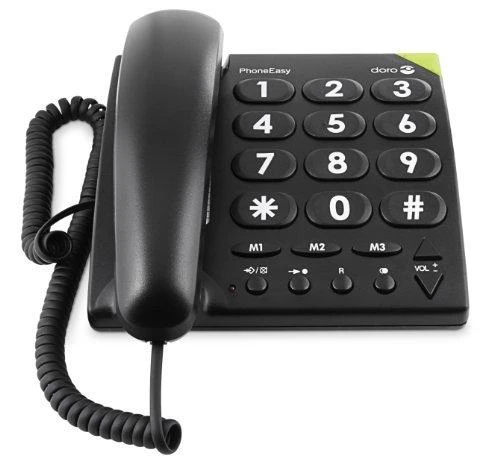 Išmanusis telefonas Doro PhoneEasy 311c juodas