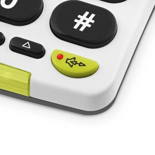 Doro PhoneEasy 312cs telefonas su dideliu mygtuku, baltas