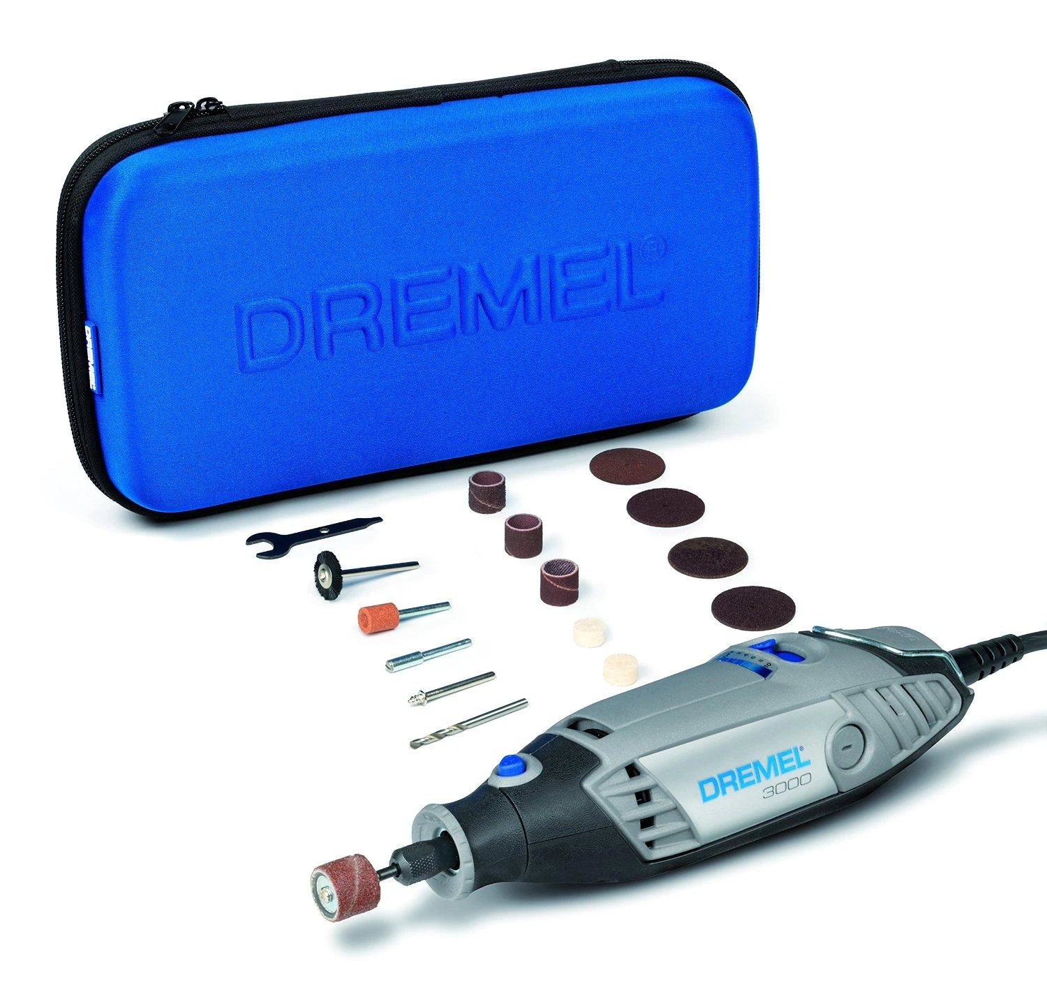 DREMEL 3000 serijos rotacinis įrankis + 15 priedų