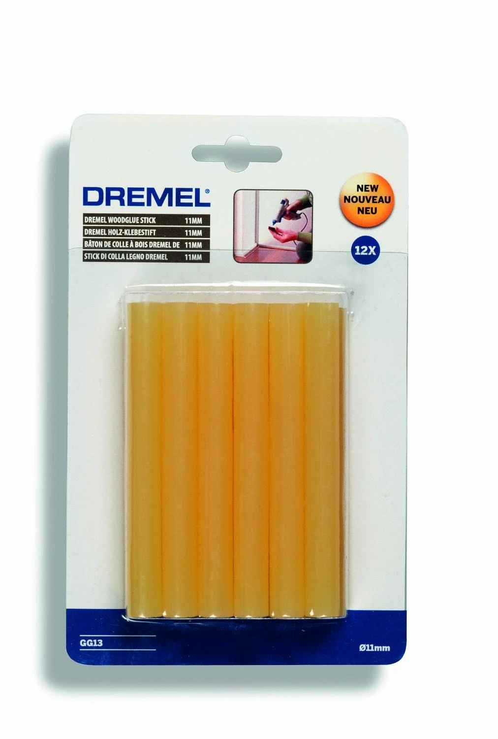 Dremel klijų strypeliai 12 vnt., 11 mm