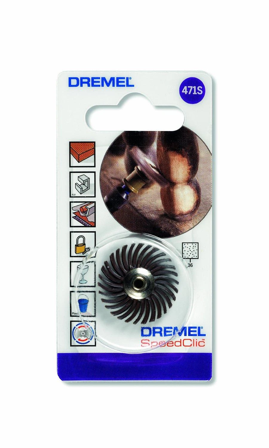 Dremel Smulkus abrazyvinis šepetys, K 36, 1 vnt.