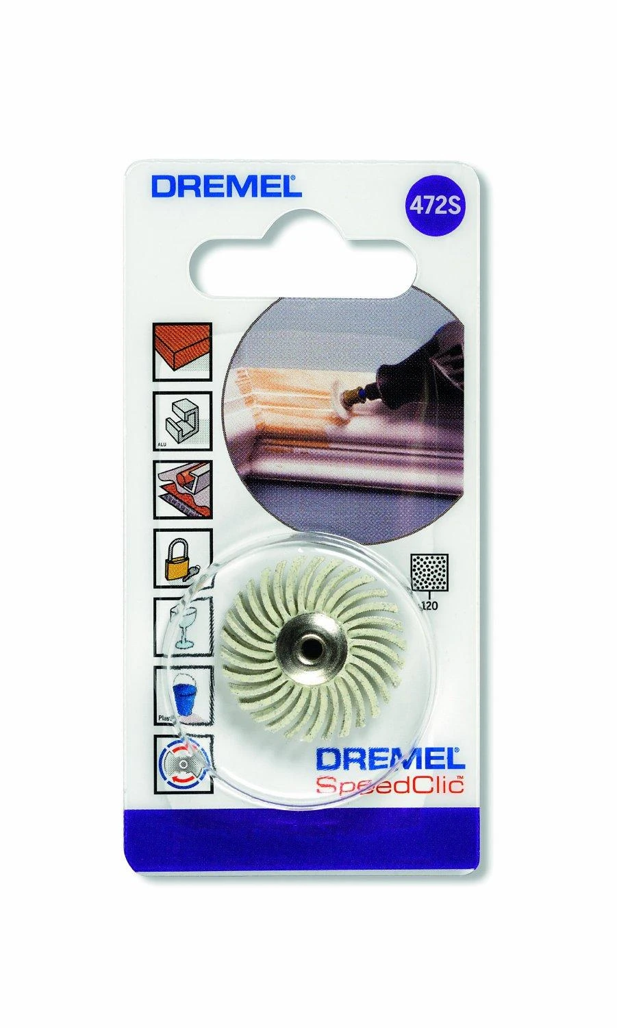 Dremel Smulkus abrazyvinis šepetys, K 120, 1 vnt.