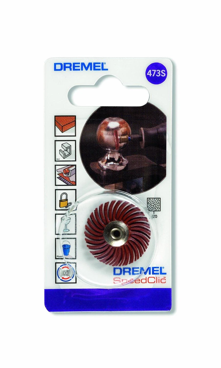 Dremel Smulkus abrazyvinis šepetys, K 220, 1 vnt.