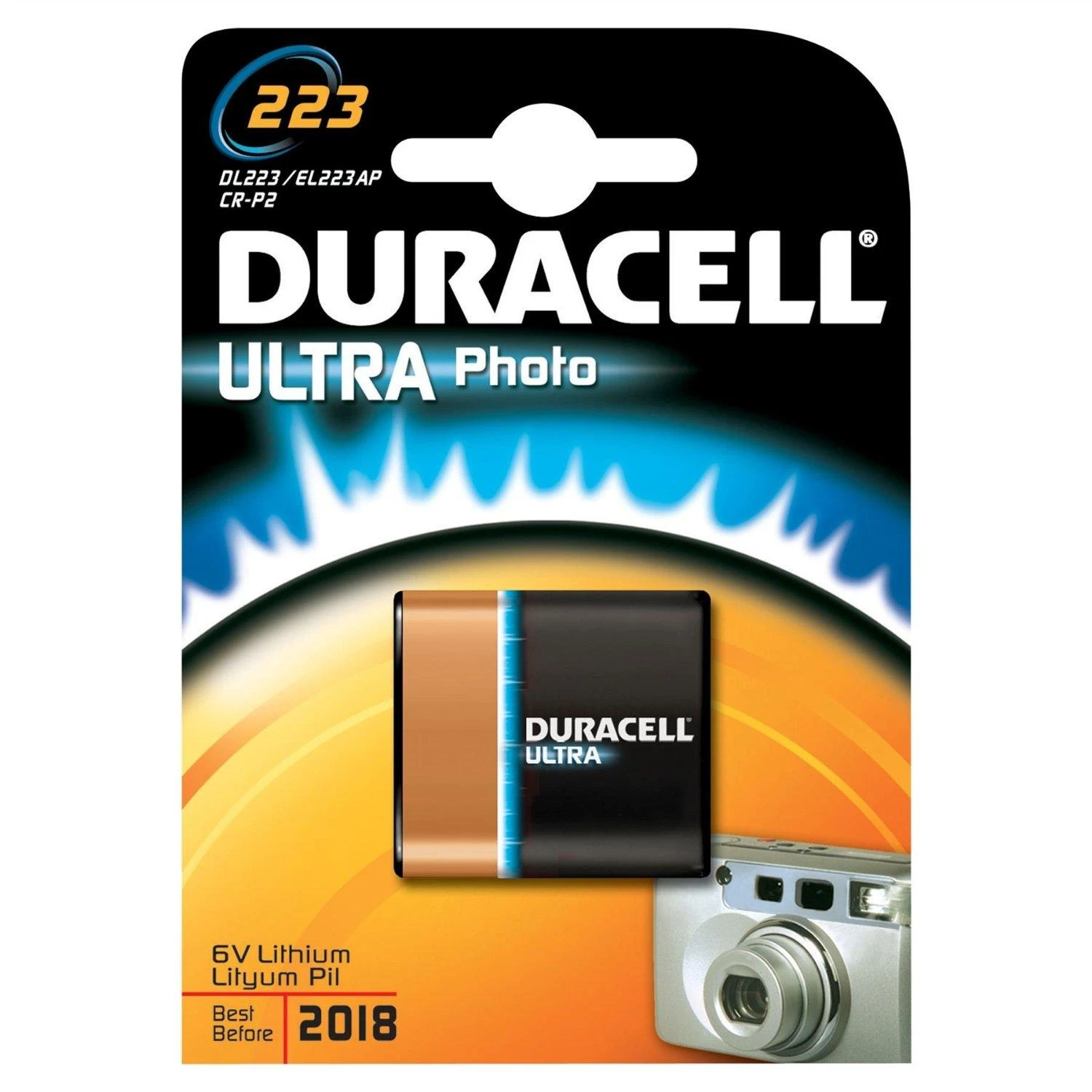 Duracell Ultra Photo 223 Vienkartinė baterija 6V Nikelio-oksihidroksidas (NiOx)