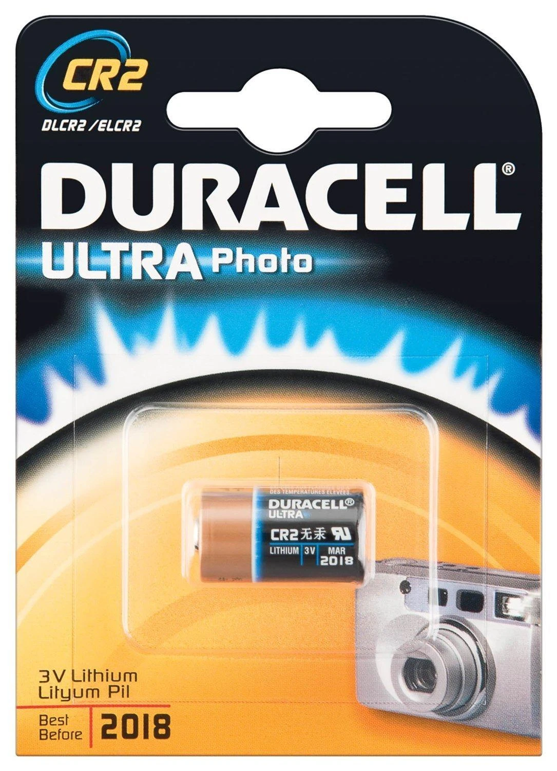 Duracell Ultra Photo CR2 Vienkartinė baterija Ličio-jonų (Li-Ion)