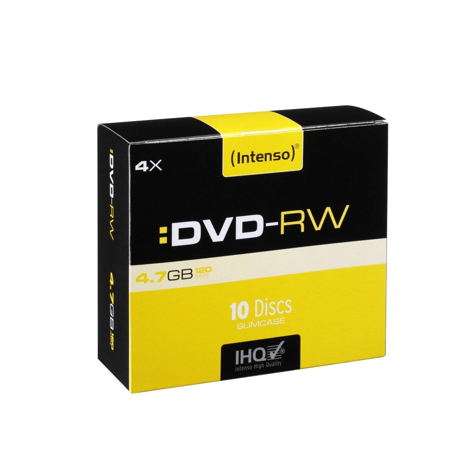 Intenso DVD-RW 4.7GB 4X 10er Pack