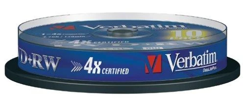 VERBATIM DVD+RW DLP 4,7 GB SPINDLE 4X