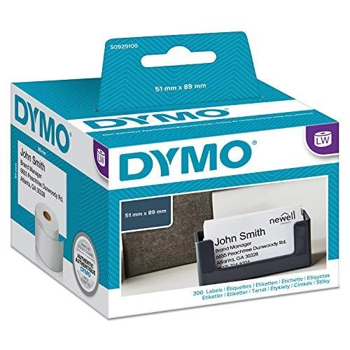 DYMO LW - Appointment / Name Badge Cards - 51 x 89 mm - S0929100 Balta Nelipni spausdintuvo etiketė