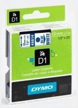 Juostelė DYMO D1 12mm x 7m, vinilinė, mėlyna ant balto / S0720540 45014