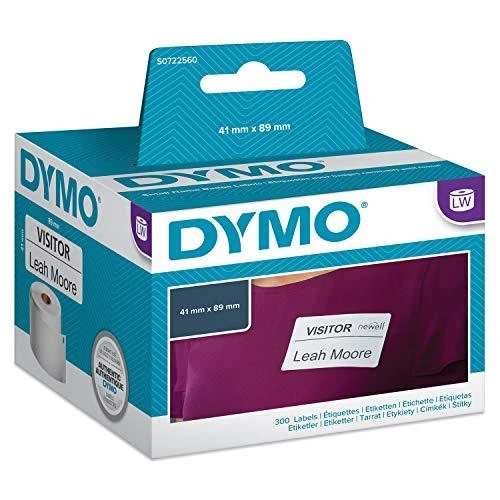 Etiketės DYMO Labelwriter 89x41 mm, 300 vnt, BALTA