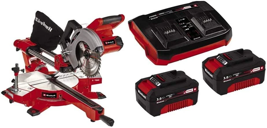 Skersinio pjovimo staklės Einhell TE-SM 36/210 Li - Solo; 2x18 V (be akumuliatoriaus ir pakrovėjo)