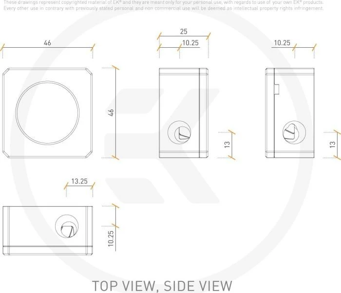 Ek Water Blocks Ek Vanduo Blocks EK Vanduo Blocks EK-Quantum Flow Indikatorius D-RGB Flow Indikatorius – juodas