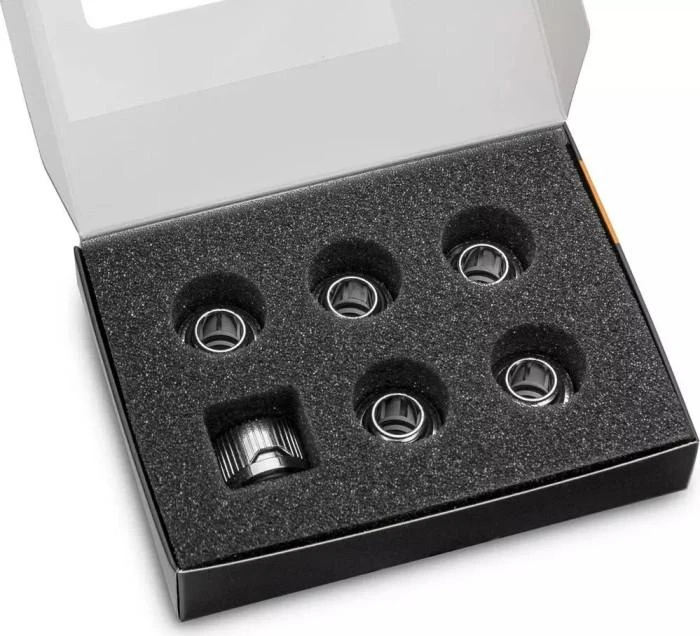 Ek Water Blocks Ek Vanduo Blocks EK Vanduo Blocks EK-Quantum Torque HDC 12 – 6-pack, sidabrinis