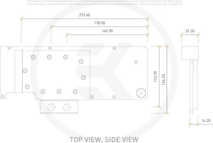 Ek Water Blocks Ek Vanduo Blocks EK Vanduo Blocks EK-Quantum Vector XC3 RTX 3080/3090 Active Backplate – acetalis