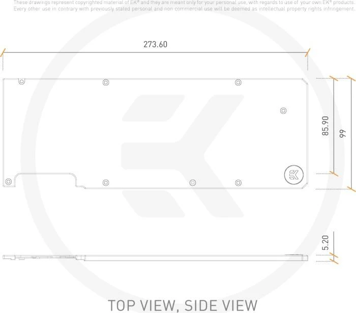 Ek Water Blocks EK Vanduo Blocks EK-Quantum Vector XC3 RTX 3080/3090 - nikiel