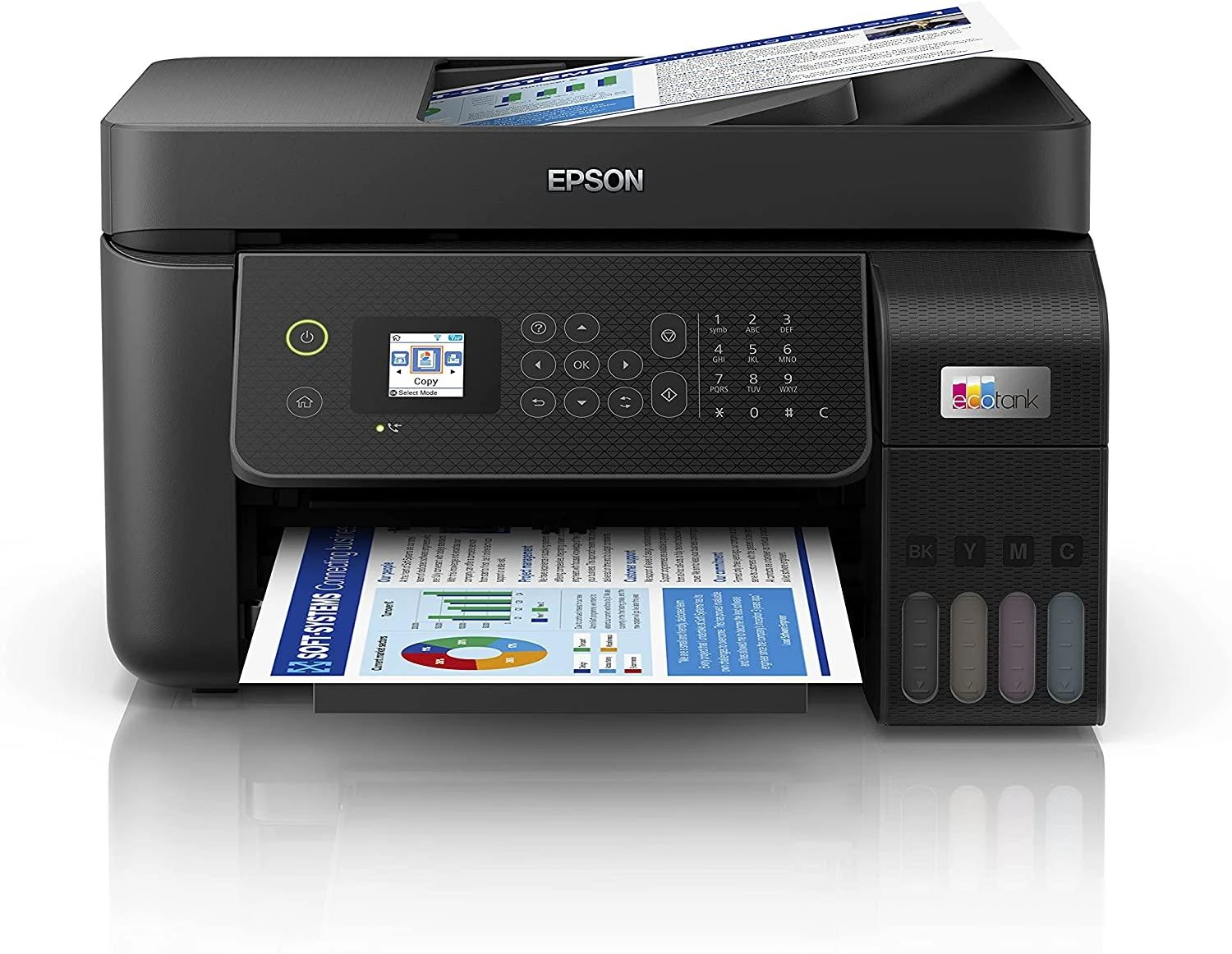 Spausdintuvas Epson EcoTank ET-4800 ET4800 Multifunktionsdrucker spalvotas Tintenstrahl nachfüllbar (C11CJ65402)