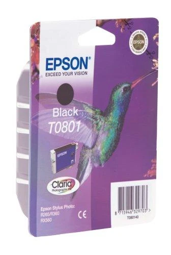 Epson Singlepack Juodas T0801 Claria Photographic Ink Juodas