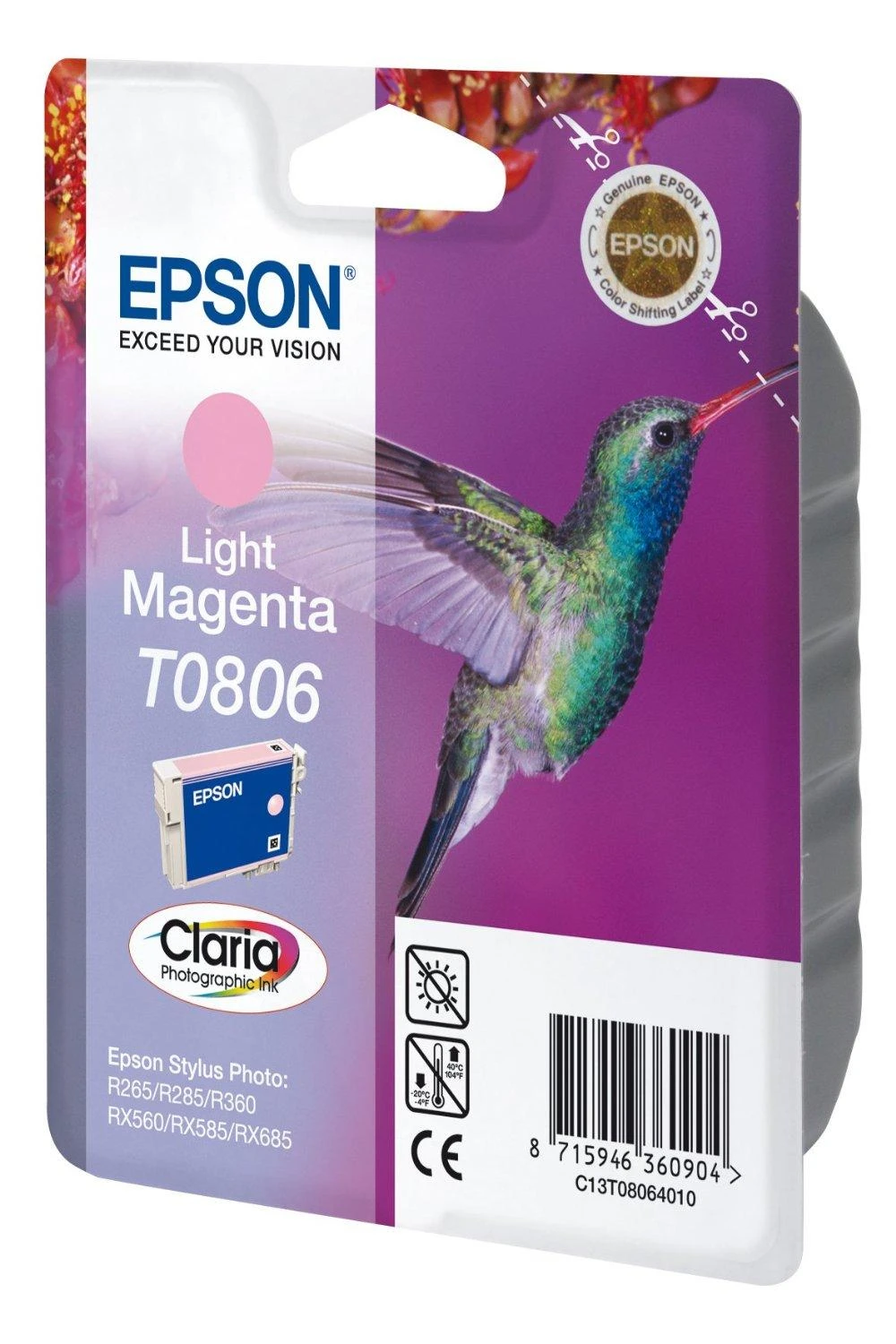 Epson (C13T08064011), šviesiai purpurinė kasetė