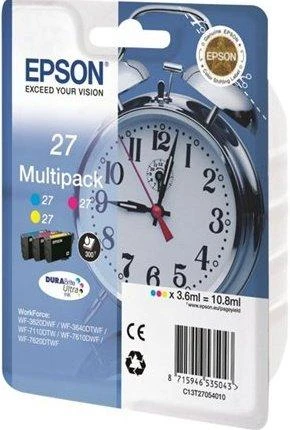 Epson 27 C, Y, M rašalo kasetė, sudėtinė pakuotė