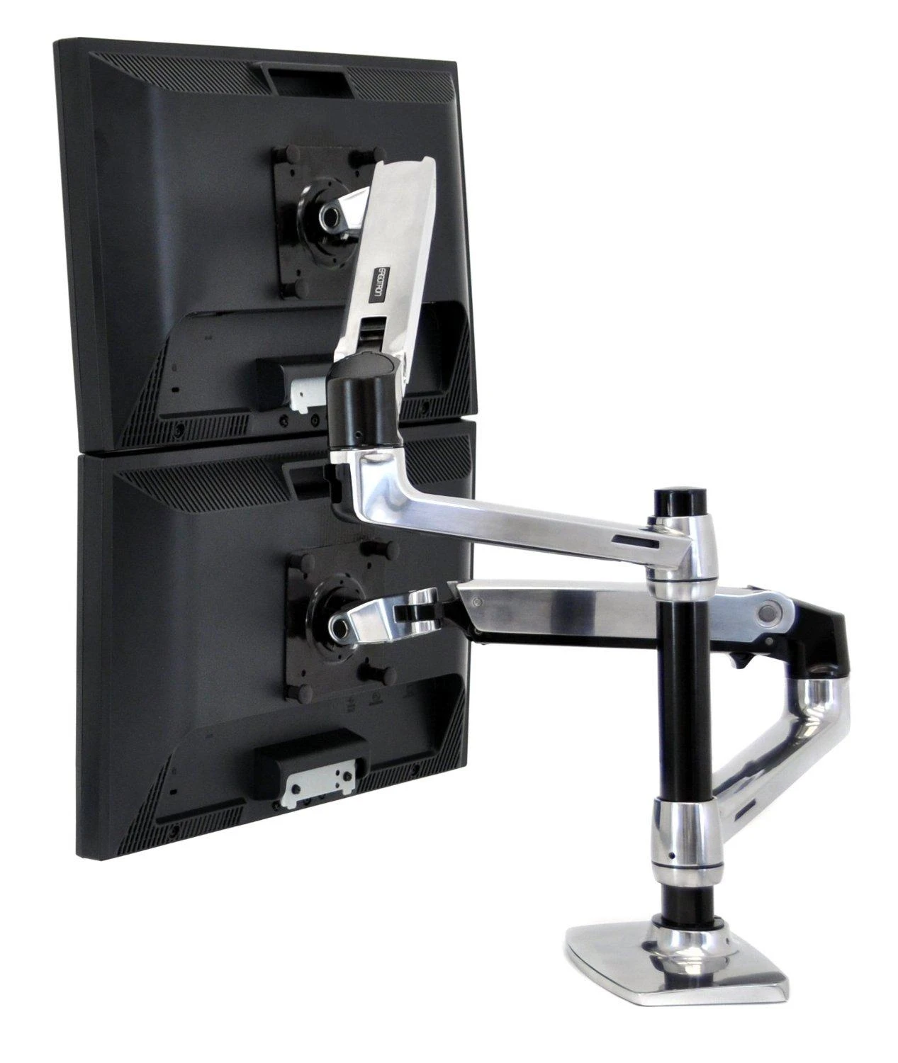Laikiklis Ergotron - LX Dual Stacking Arm - poliruotas aliuminis