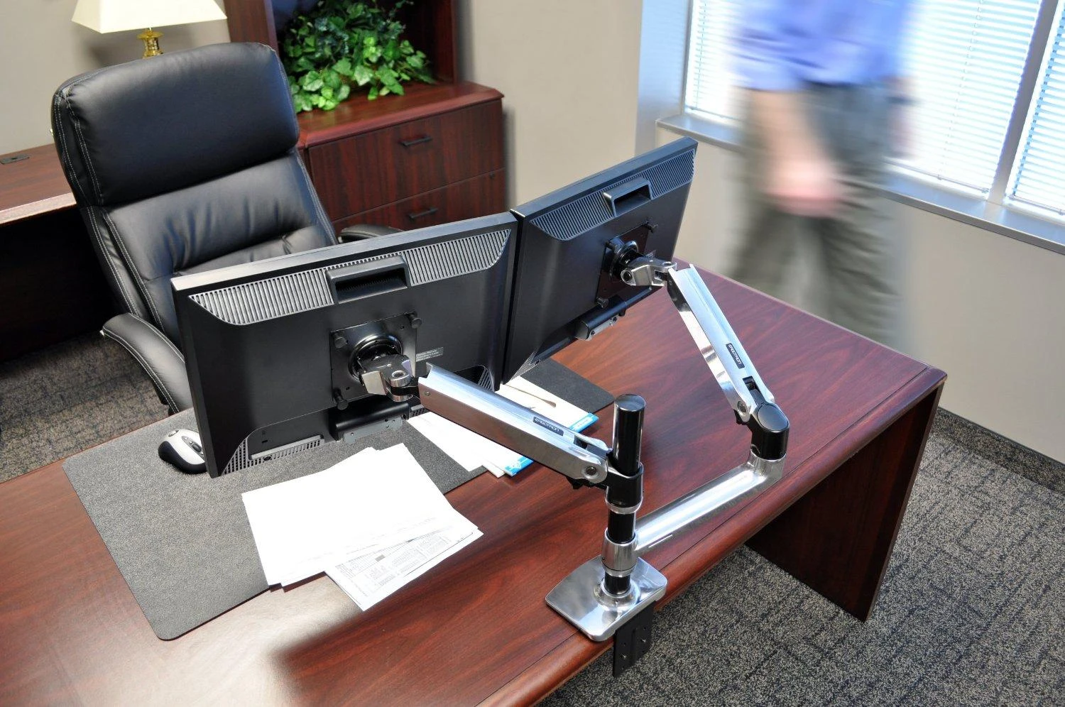 Laikiklis Ergotron - LX Dual Stacking Arm - poliruotas aliuminis