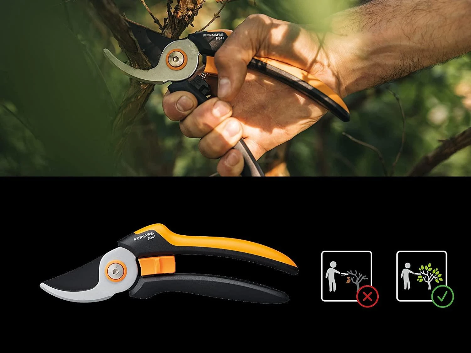 Fiskars Solid™ sekatorius prasilenkiančiais ašmenimis L (P341)
