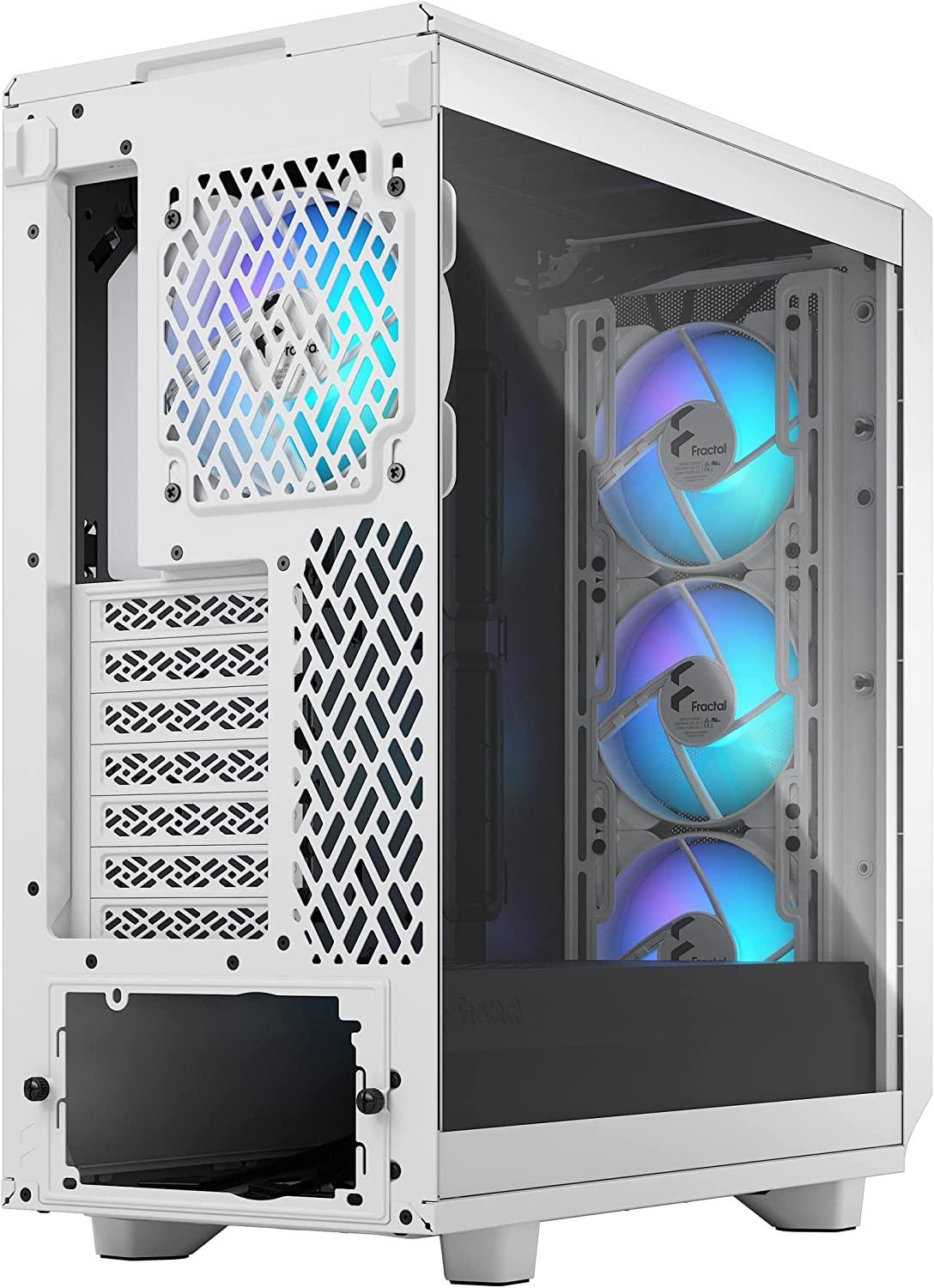 „Fractal Design“ | „Meshify 2 Compact RGB“ | Šoninis langas | „Baltas TG Clear“ | Vidutinio dydžio bokštas | ATX