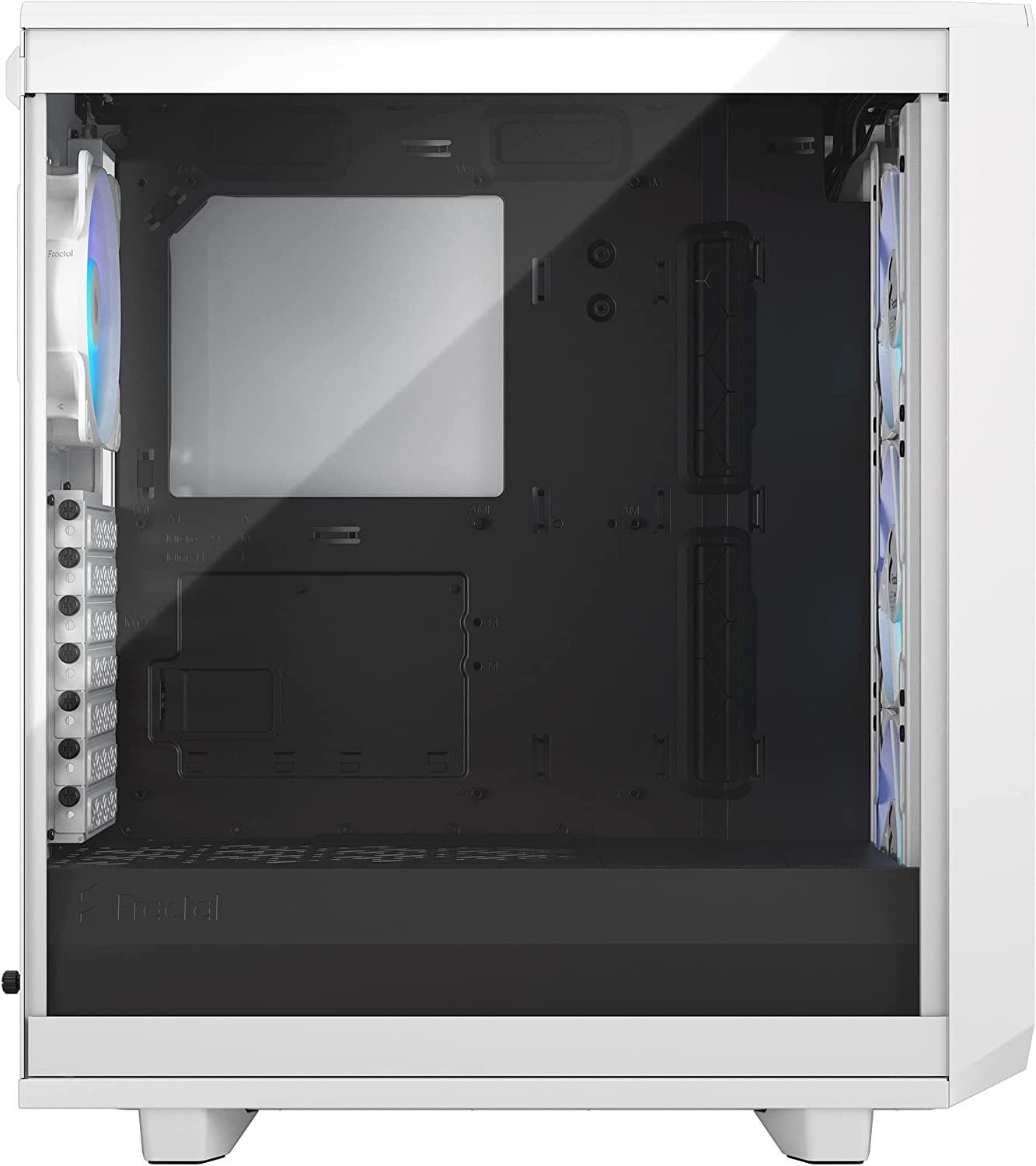 „Fractal Design“ | „Meshify 2 Compact RGB“ | Šoninis langas | „Baltas TG Clear“ | Vidutinio dydžio bokštas | ATX