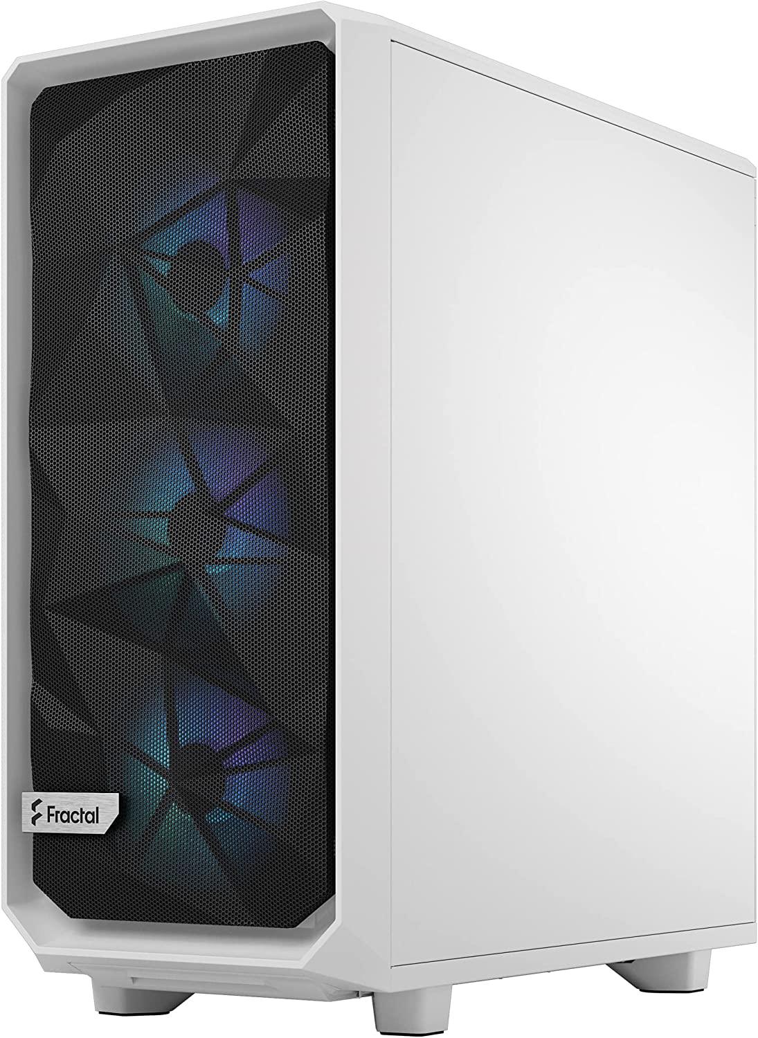 „Fractal Design“ | „Meshify 2 Compact RGB“ | Šoninis langas | „Baltas TG Clear“ | Vidutinio dydžio bokštas | ATX