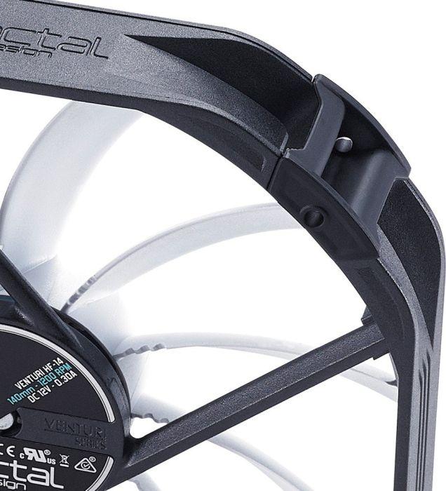 Fractal Design Venturi HF-14 Kompiuterio korpusui Ventiliatorius 14 cm Juoda, Pilka, Balta