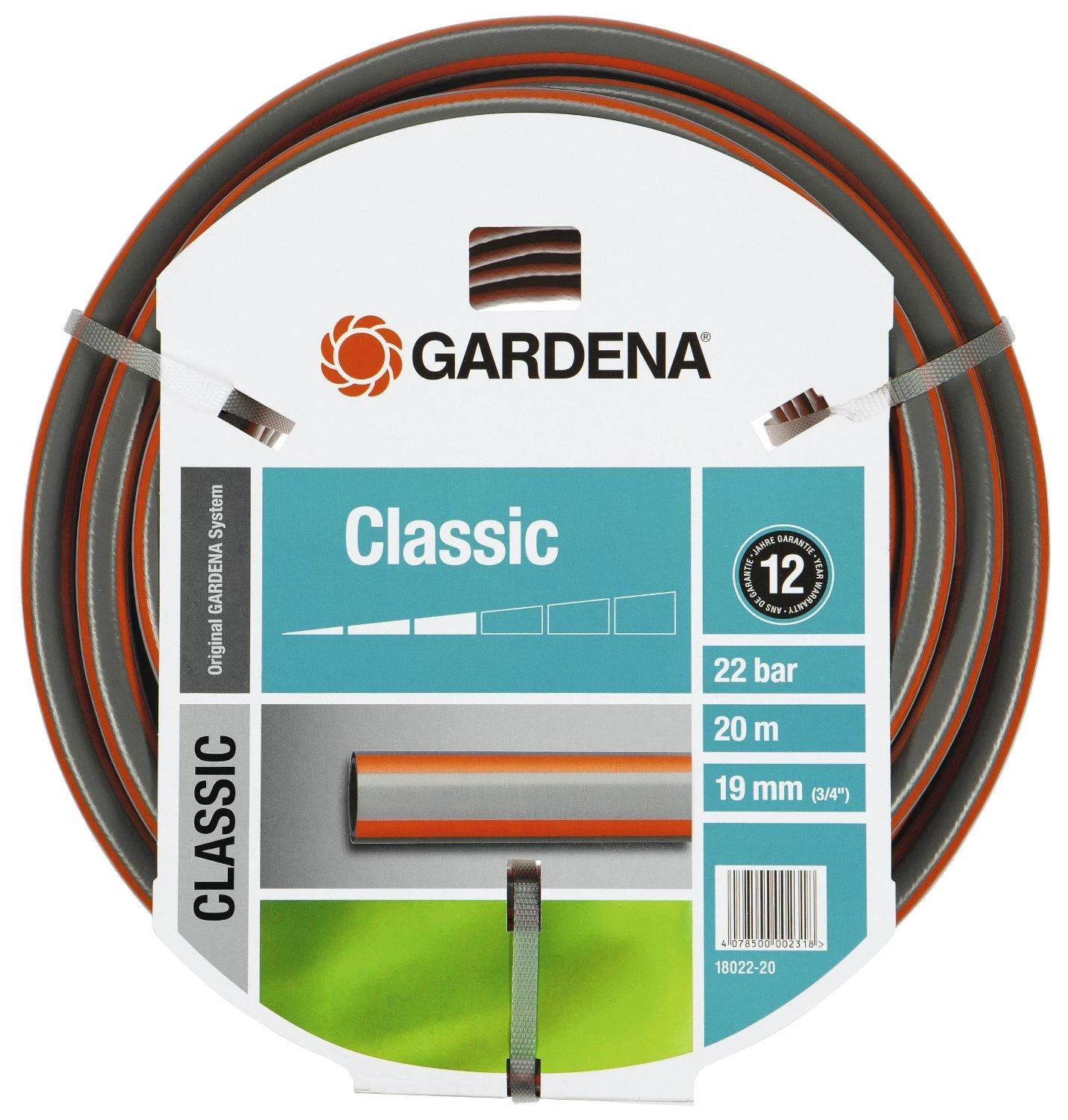 Gardena "Classic" žarna 19 mm (3/4 col.) 20m