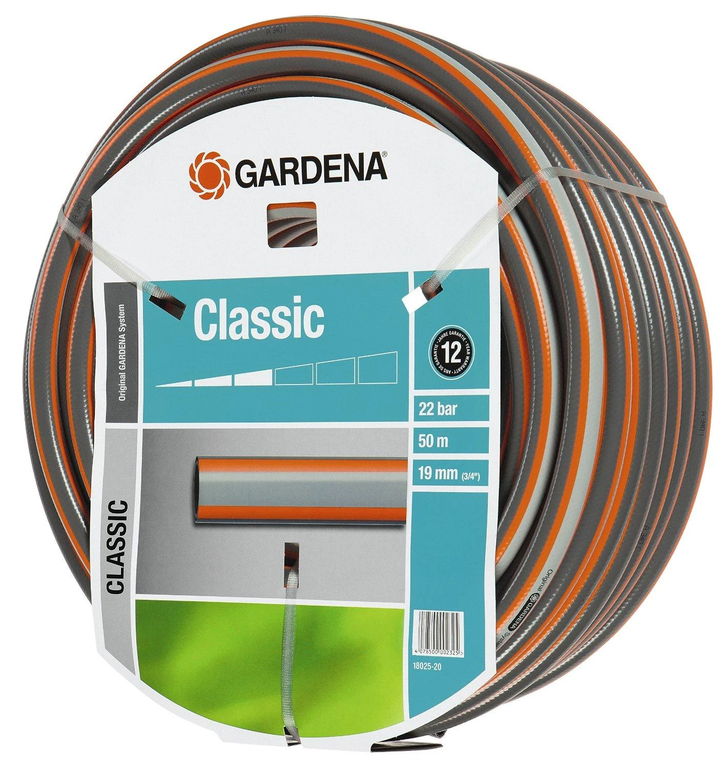 Gardena "Classic" laistymo žarna 19 mm (3/4"), 50m