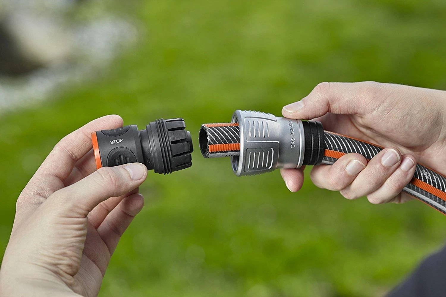 Gardena „Premium“ žarnos jungtis su vožtuvu Stop, 19 mm (3/4 col.)
