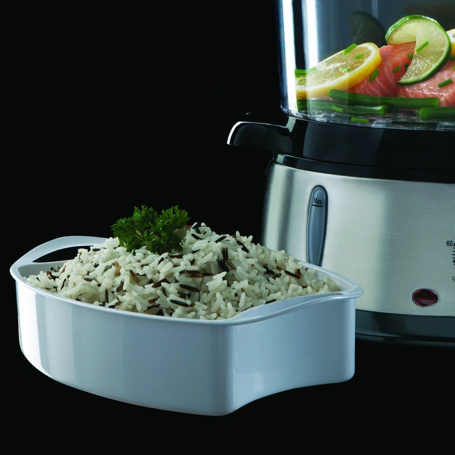 Garų puodas RUSSELL HOBBS Cook@Home 19270-56 steam cooker 9 l 800 W Sidabrinis, Juodas